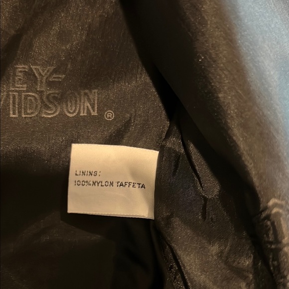 Harley-Davidson Black Leather Vest with Fringe - Picture 3 of 6